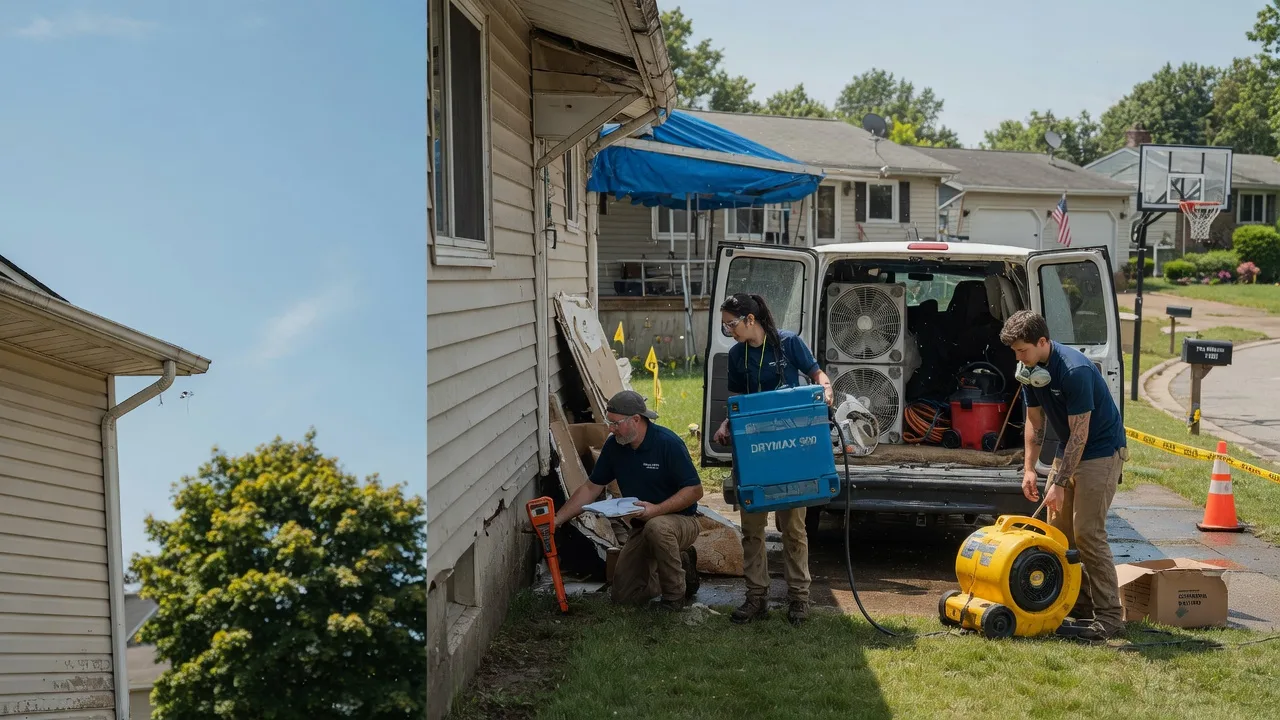 Ceiling Leak Cleanup in Ashley, OH near me